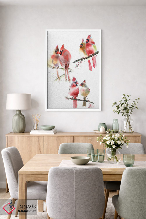 تابلو دکوراتیو کارباورال ها ۲ اثر الگا چفرانوف - D5W