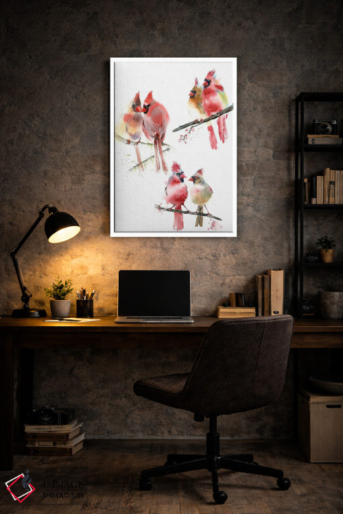 تابلو دکوراتیو کارباورال ها ۲ اثر الگا چفرانوف - D6W