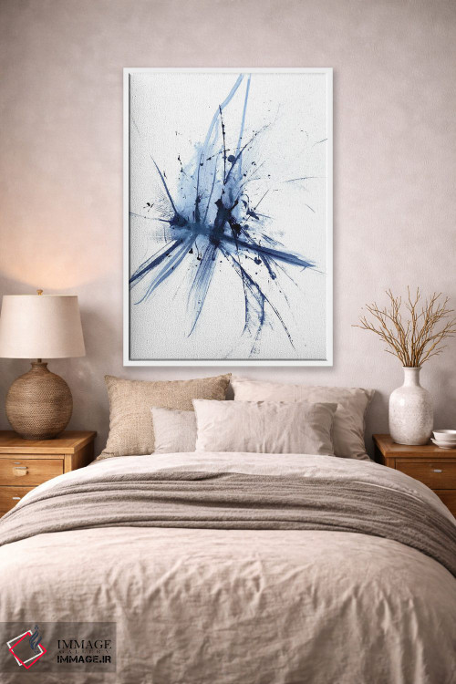 تابلو مینیمال سنجاقک انتزاعی اثر الگا چفرانوف - D1W