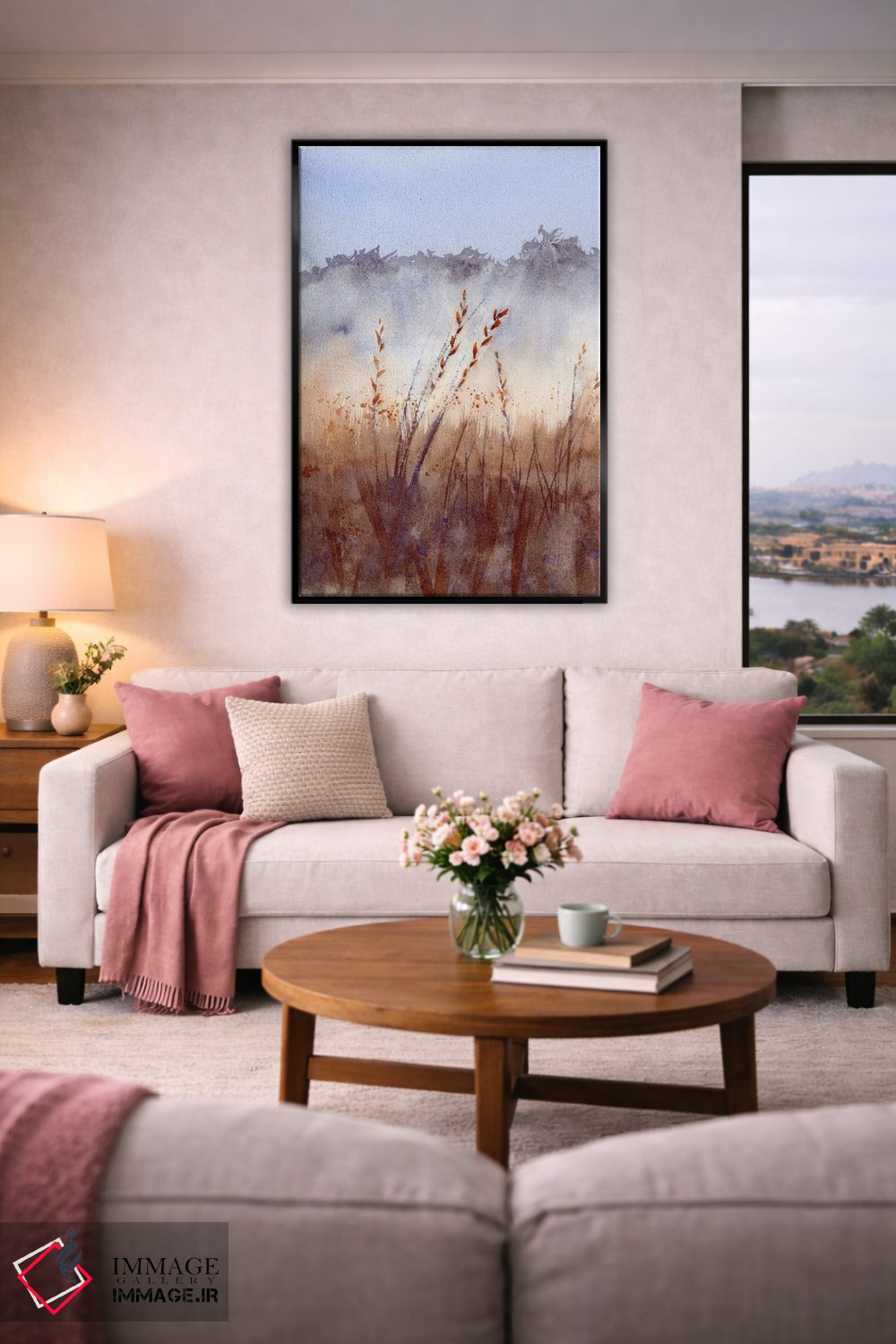 تابلو دکوراتیو منظره مه آلود ۲ اثر الگا چفرانوف - D4B