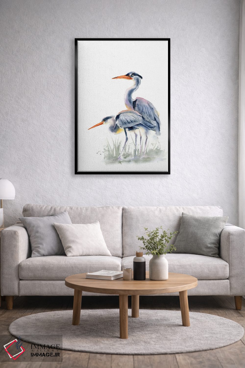 تابلو دکوراتیو مرغ آبکنار ها اثر الگا چفرانوف - D6B