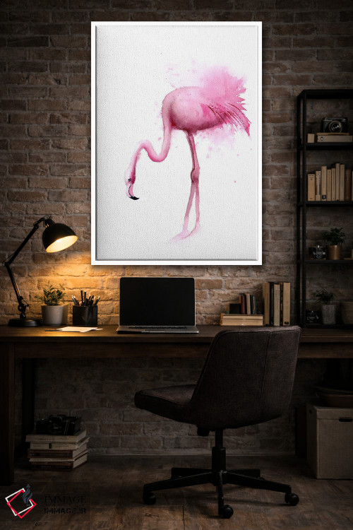 تابلو دکوراتیو ۴ فلامینگو ۲ اثر الگا چفرانوف - D3W
