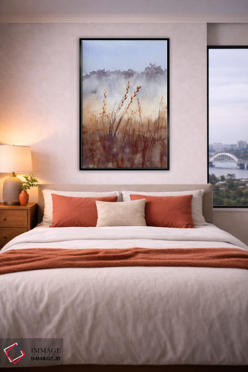 تابلو دکوراتیو منظره مه آلود ۲ اثر الگا چفرانوف - D5B