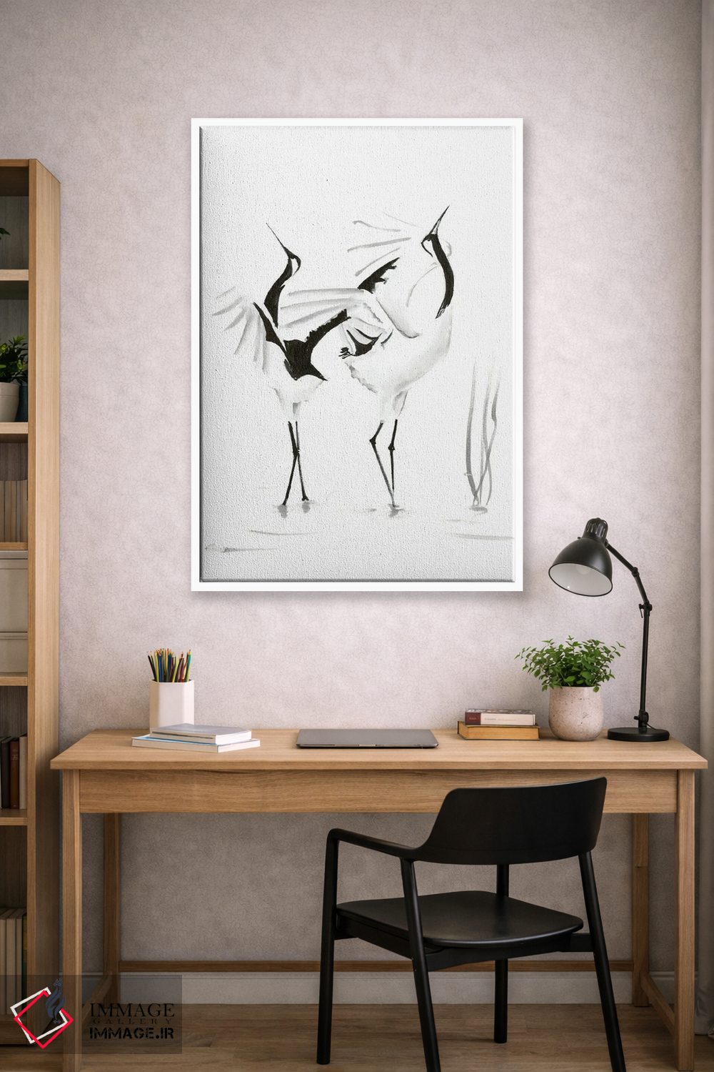 تابلو دکوراتیو لک لک ها ۱ اثر الگا چفرانوف - D1W