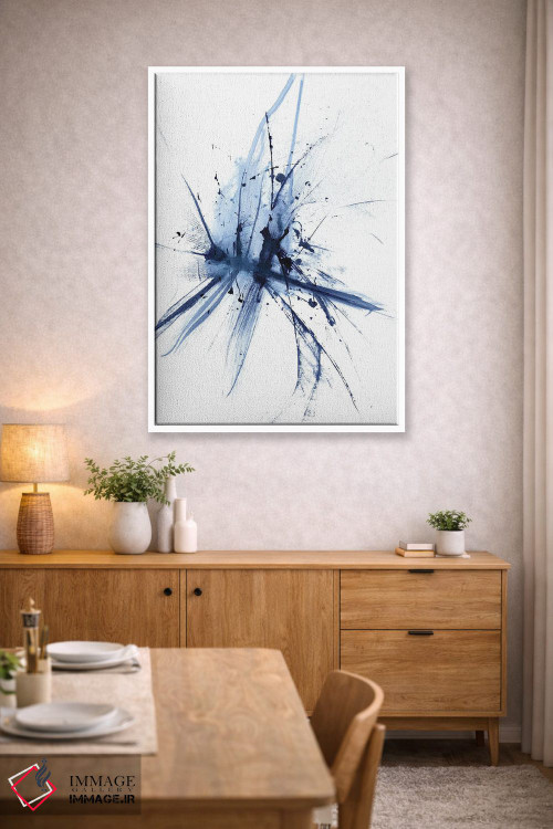 تابلو مینیمال سنجاقک انتزاعی اثر الگا چفرانوف - D4W