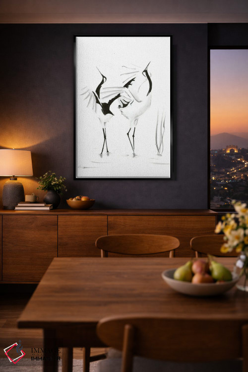 تابلو دکوراتیو لک لک ها ۱ اثر الگا چفرانوف - D2B