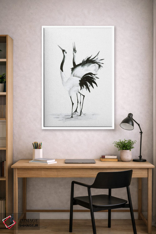 تابلو دکوراتیو لک لک ها ۲ اثر الگا چفرانوف - D1W