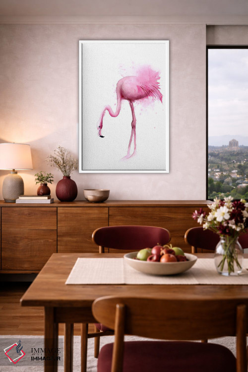 تابلو دکوراتیو ۴ فلامینگو ۲ اثر الگا چفرانوف - D4W