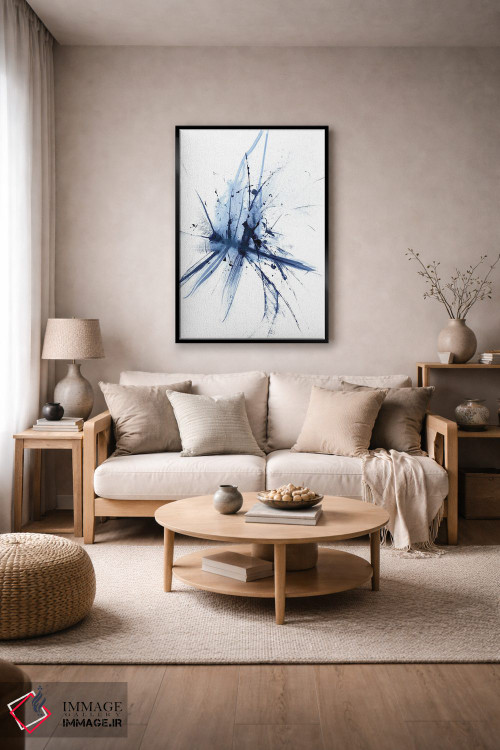 تابلو مینیمال سنجاقک انتزاعی اثر الگا چفرانوف - D5B