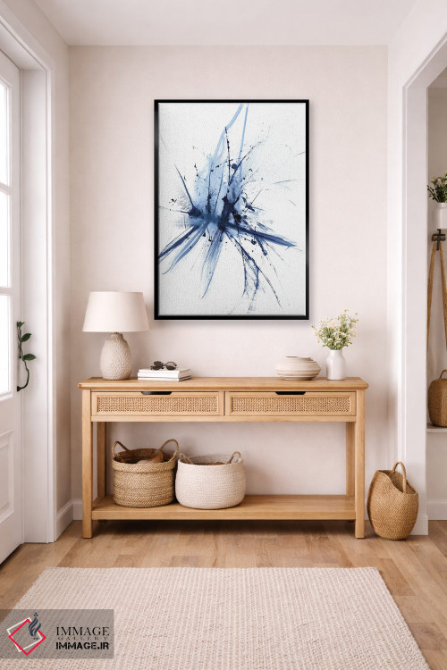 تابلو مینیمال سنجاقک انتزاعی اثر الگا چفرانوف - D6B