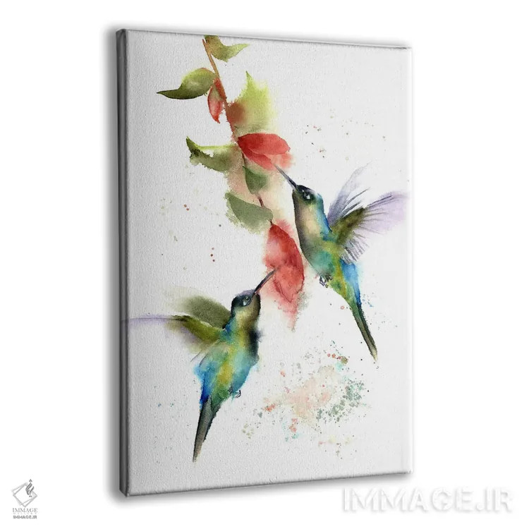 تابلو دکوراتیو مرغ مگس خوارها اثر الگا چفرانوف - نمای پرسپکتیو محصول