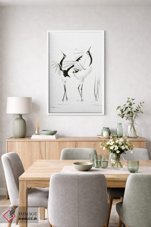 تابلو دکوراتیو لک لک ها ۱ اثر الگا چفرانوف - D5W