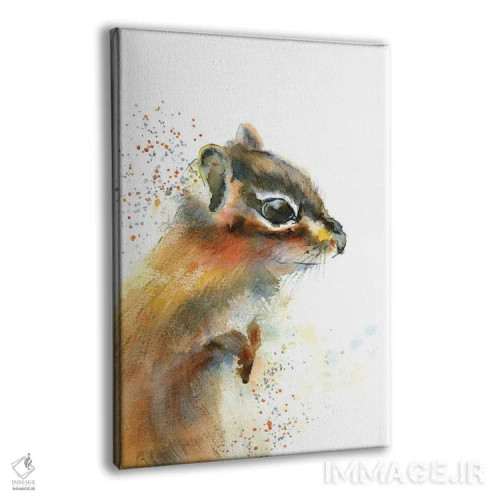 تابلو دکوراتیو سنجابک اثر الگا چفرانوف - نمای پرسپکتیو محصول