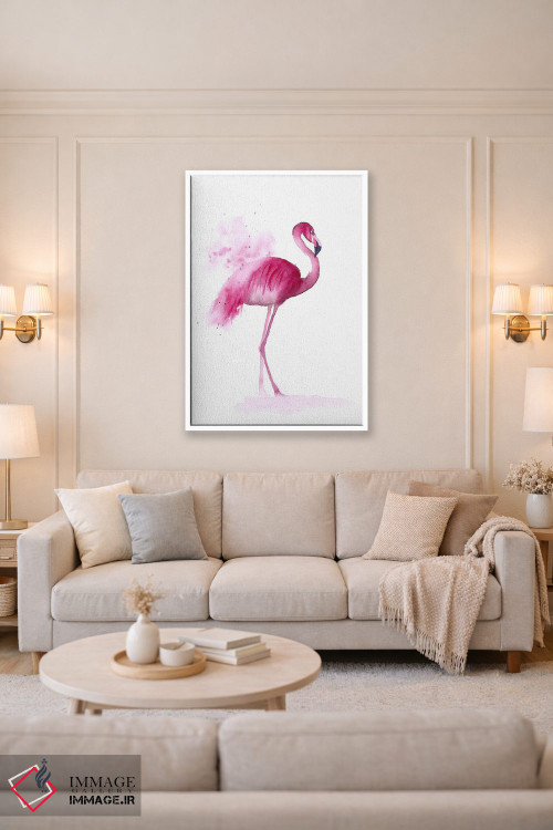 تابلو دکوراتیو ۴ فلامینگو ۳ اثر الگا چفرانوف - D4W