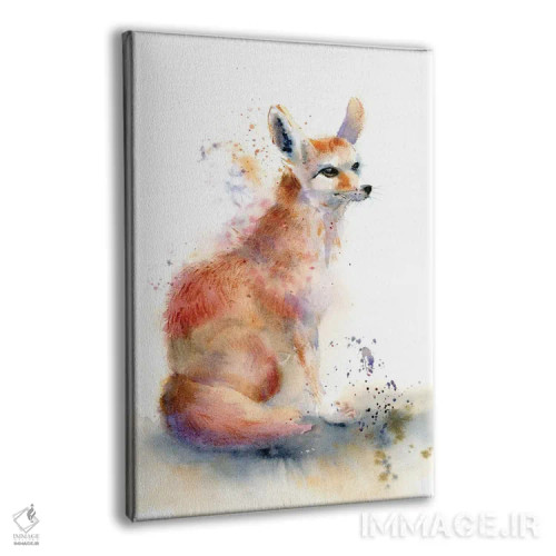 تابلو دکوراتیو روباه اثر الگا چفرانوف - نمای پرسپکتیو محصول
