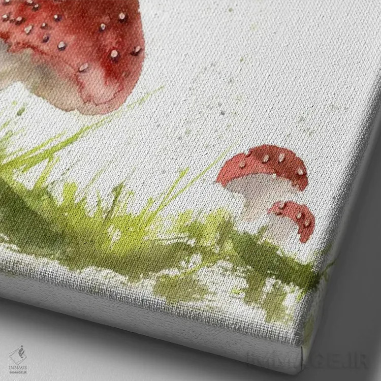 تابلو دکوراتیو سنجاب ها ۱ اثر الگا چفرانوف - نمای نزدیک بافت بوم