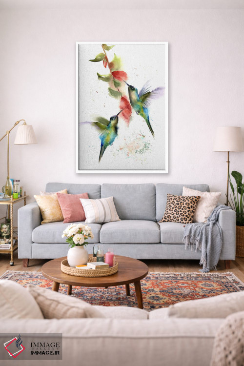 تابلو دکوراتیو مرغ مگس خوارها اثر الگا چفرانوف - D1W