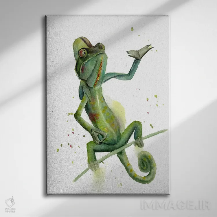 تابلو دکوراتیو آفتاب پرست اثر الگا چفرانوف - نمای روبهرو روی دیوار