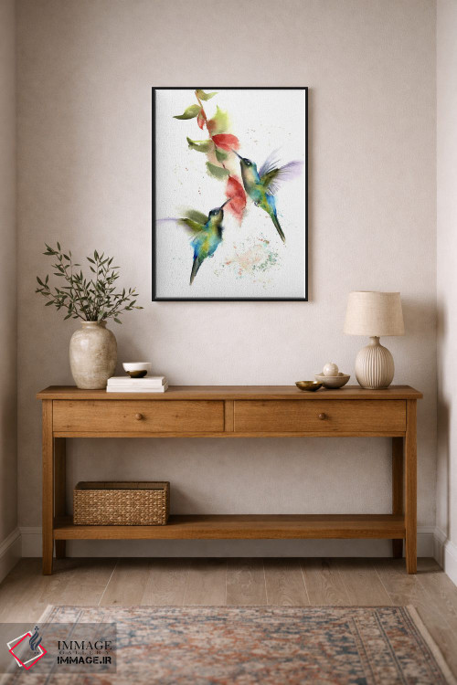 تابلو دکوراتیو مرغ مگس خوارها اثر الگا چفرانوف - D2B