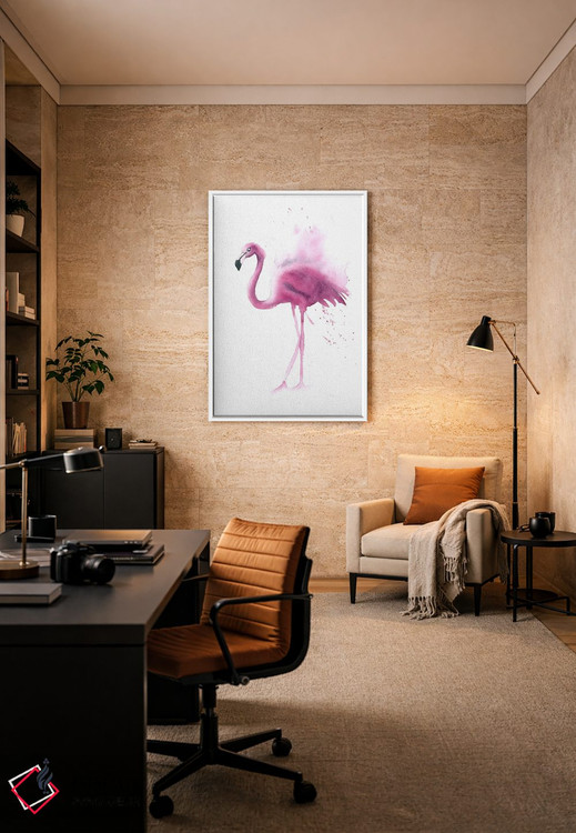 تابلو دکوراتیو ۴ فلامینگو ۴ اثر الگا چفرانوف - D6W