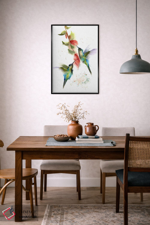 تابلو دکوراتیو مرغ مگس خوارها اثر الگا چفرانوف - D6B