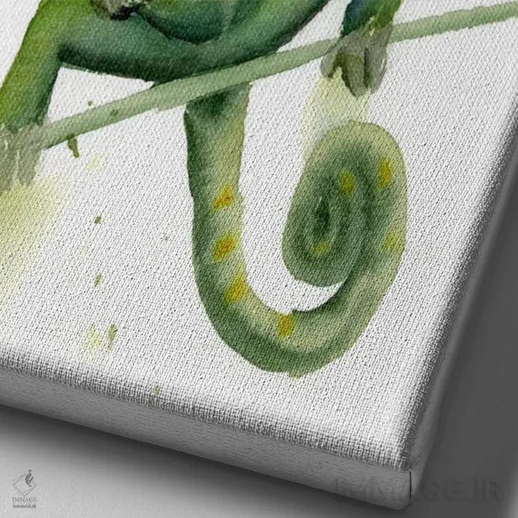 تابلو دکوراتیو آفتاب پرست اثر الگا چفرانوف - نمای نزدیک بافت بوم