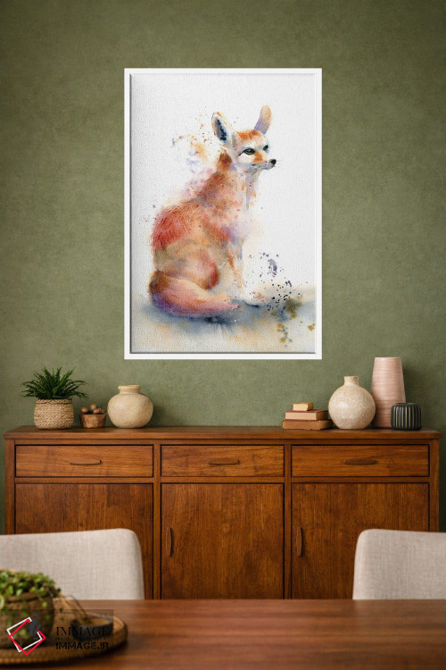 تابلو دکوراتیو روباه اثر الگا چفرانوف - D1W