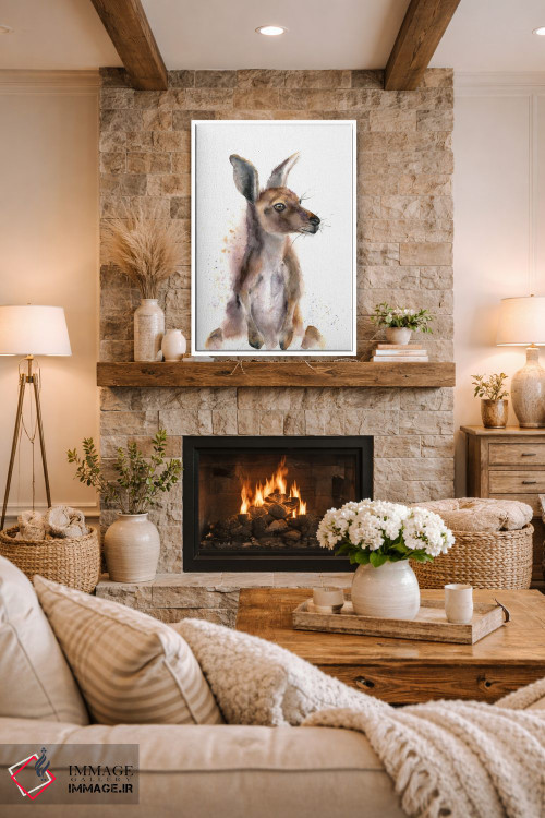 تابلو دکوراتیو کانگورو اثر الگا چفرانوف - D1W