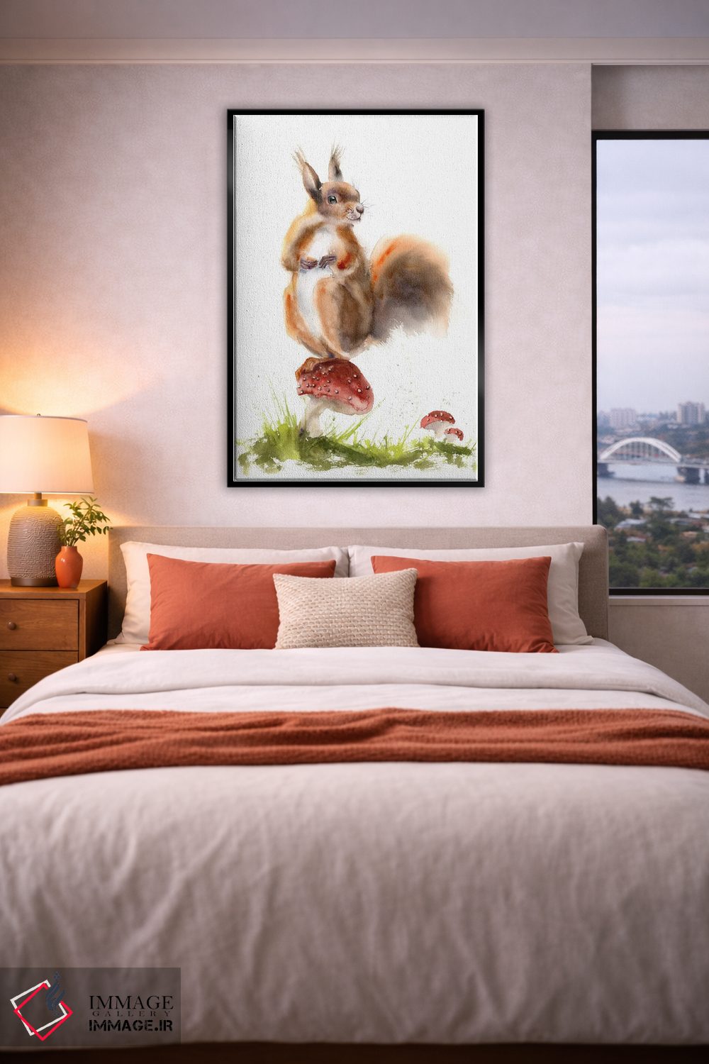 تابلو دکوراتیو سنجاب ها ۱ اثر الگا چفرانوف - D5B