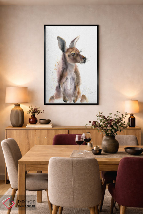 تابلو دکوراتیو کانگورو اثر الگا چفرانوف - D5B