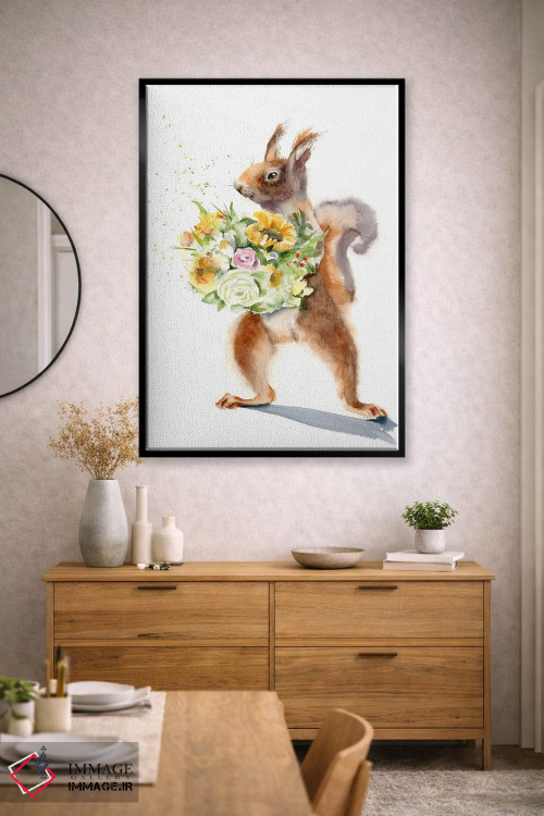 تابلو دکوراتیو سنجاب ها ۲ اثر الگا چفرانوف - D2B