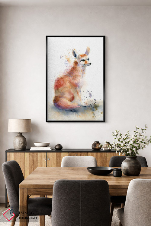 تابلو دکوراتیو روباه اثر الگا چفرانوف - D5B