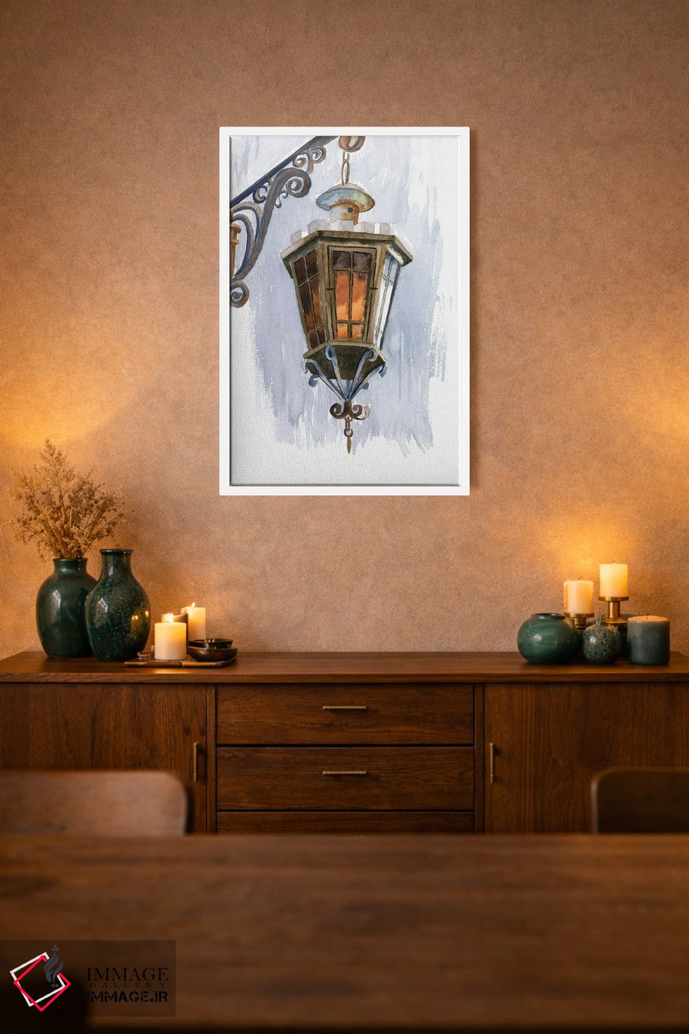 تابلو دکوراتیو فانوس اثر الگا چفرانوف - D2W