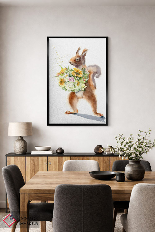 تابلو دکوراتیو سنجاب ها ۲ اثر الگا چفرانوف - D5B