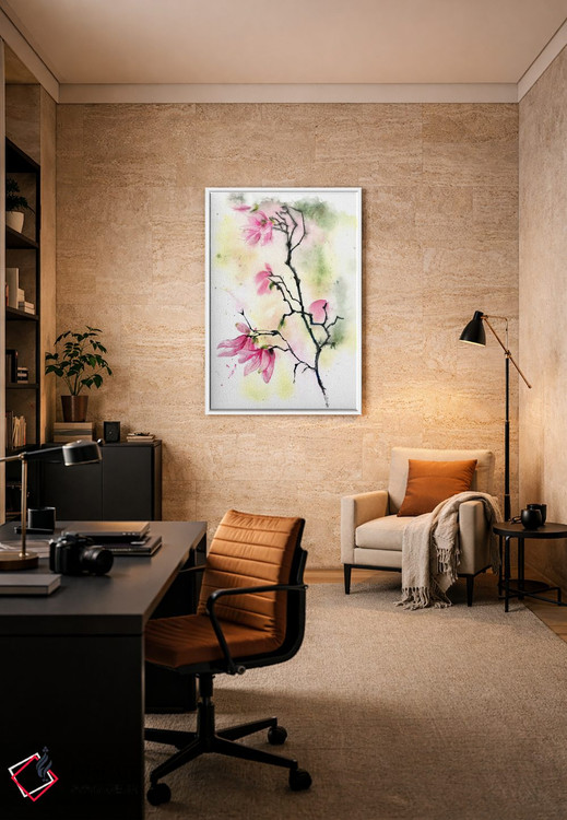 تابلو دکوراتیو مگنولیا ۲ اثر الگا چفرانوف - D5W