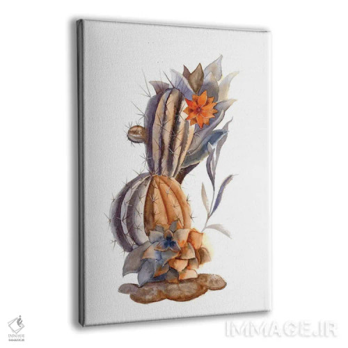 تابلو دکوراتیو کاکتوس ۱ اثر الگا چفرانوف - نمای پرسپکتیو محصول