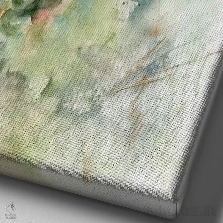 تابلو دکوراتیو انگور اثر الگا چفرانوف - نمای نزدیک بافت بوم