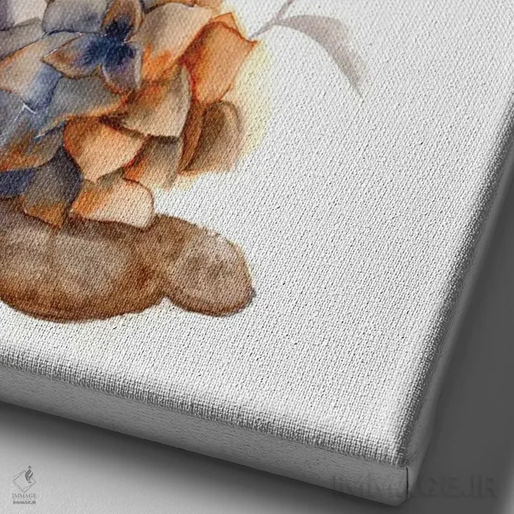 تابلو دکوراتیو کاکتوس ۱ اثر الگا چفرانوف - نمای نزدیک بافت بوم