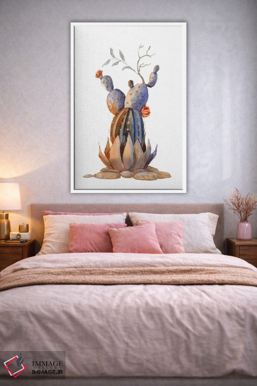 تابلو دکوراتیو کاکتوس ۲ اثر الگا چفرانوف - D1W