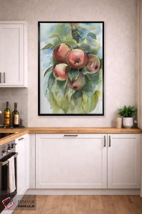 تابلو دکوراتیو شاخه سیب اثر الگا چفرانوف - D2B