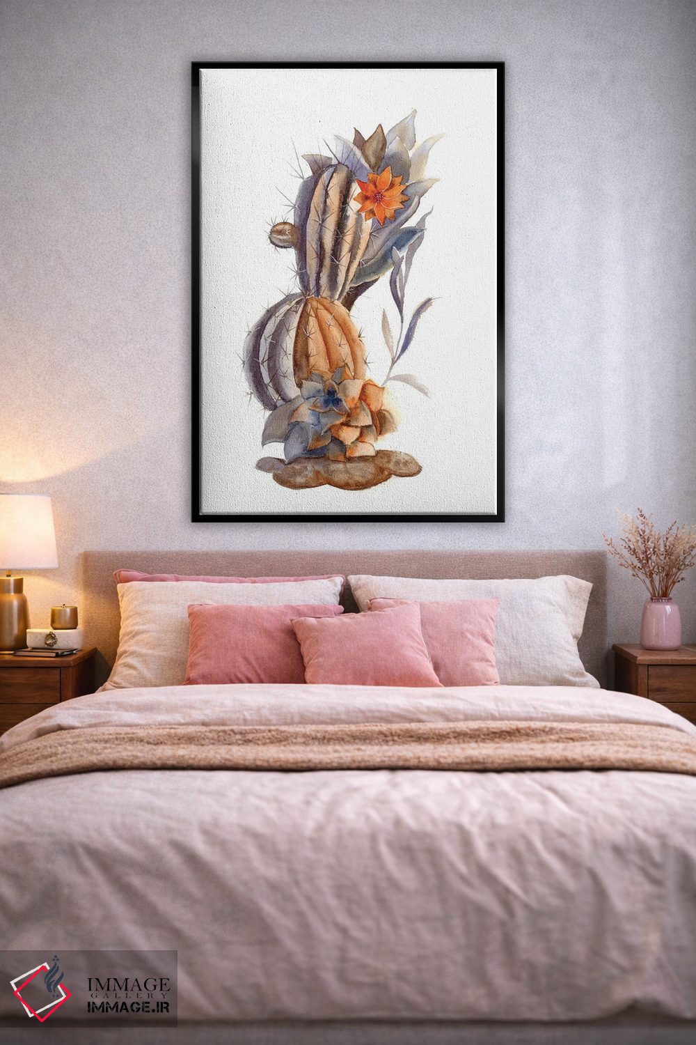 تابلو دکوراتیو کاکتوس ۱ اثر الگا چفرانوف - D2B