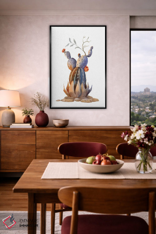 تابلو دکوراتیو کاکتوس ۲ اثر الگا چفرانوف - D4B