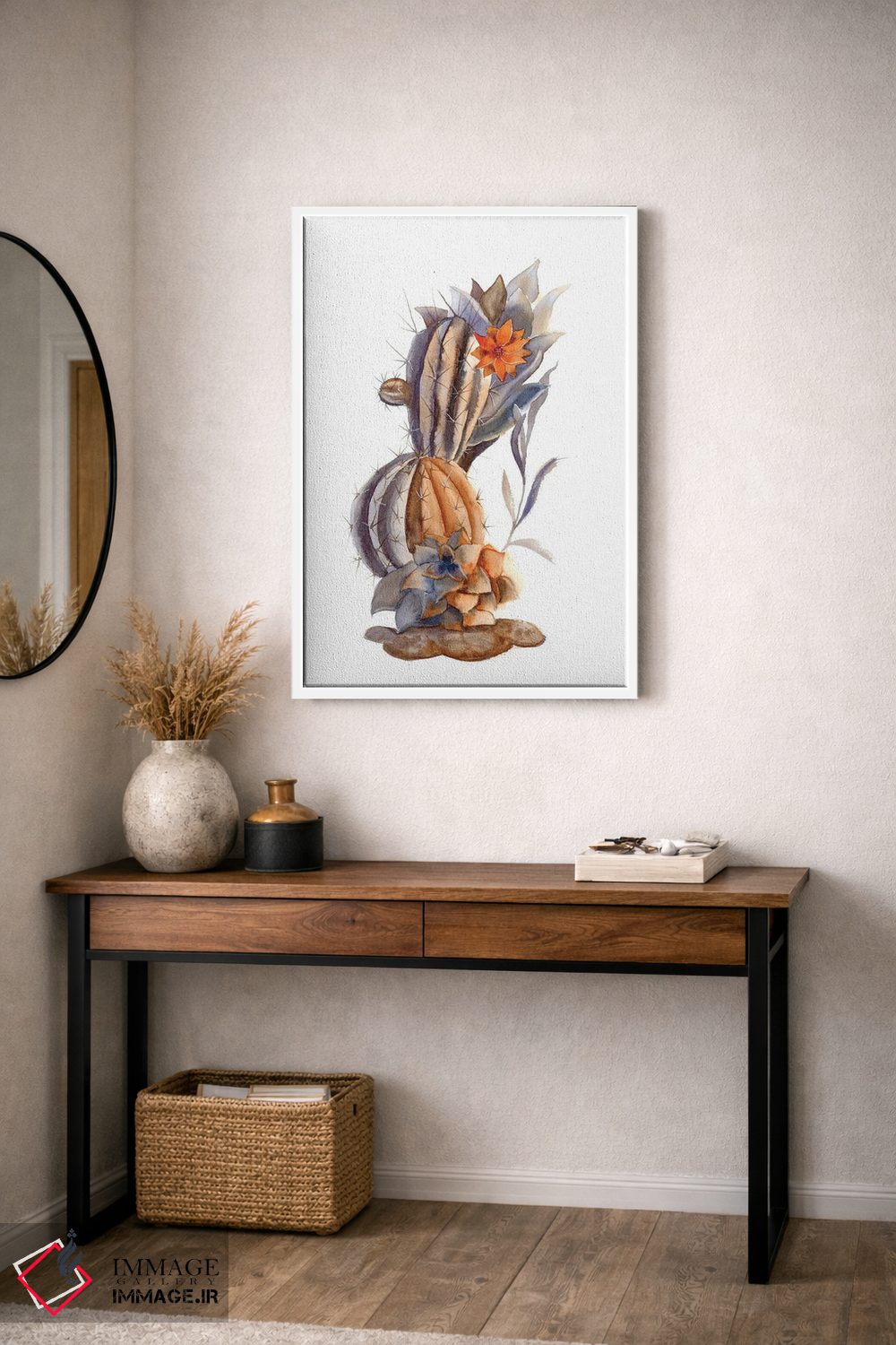 تابلو دکوراتیو کاکتوس ۱ اثر الگا چفرانوف - D3W