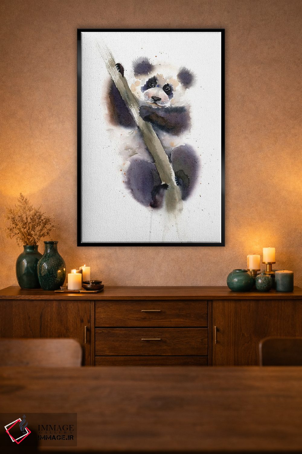 تابلو دکوراتیو پاندا اثر الگا چفرانوف - D3B