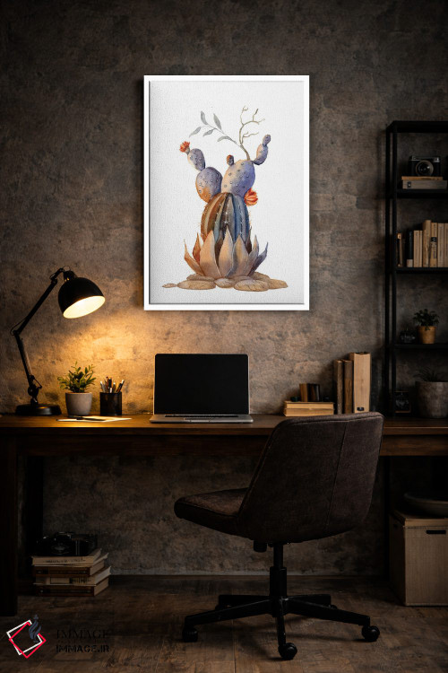 تابلو دکوراتیو کاکتوس ۲ اثر الگا چفرانوف - D6W