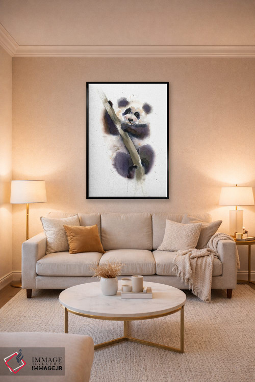 تابلو دکوراتیو پاندا اثر الگا چفرانوف - D4B