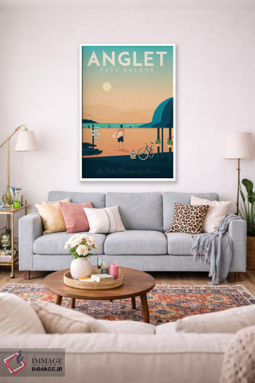 تابلو دکوراتیو تصویر سفر انگلت باسک کانتری فرانسه اثر اولا هوپ تراول پوسترز - D1W