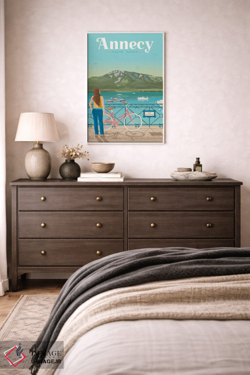 تابلو دکوراتیو تصویر سفر پل عشاق آنسی فرانسه اثر اولا هوپ تراول پوسترز - D2W