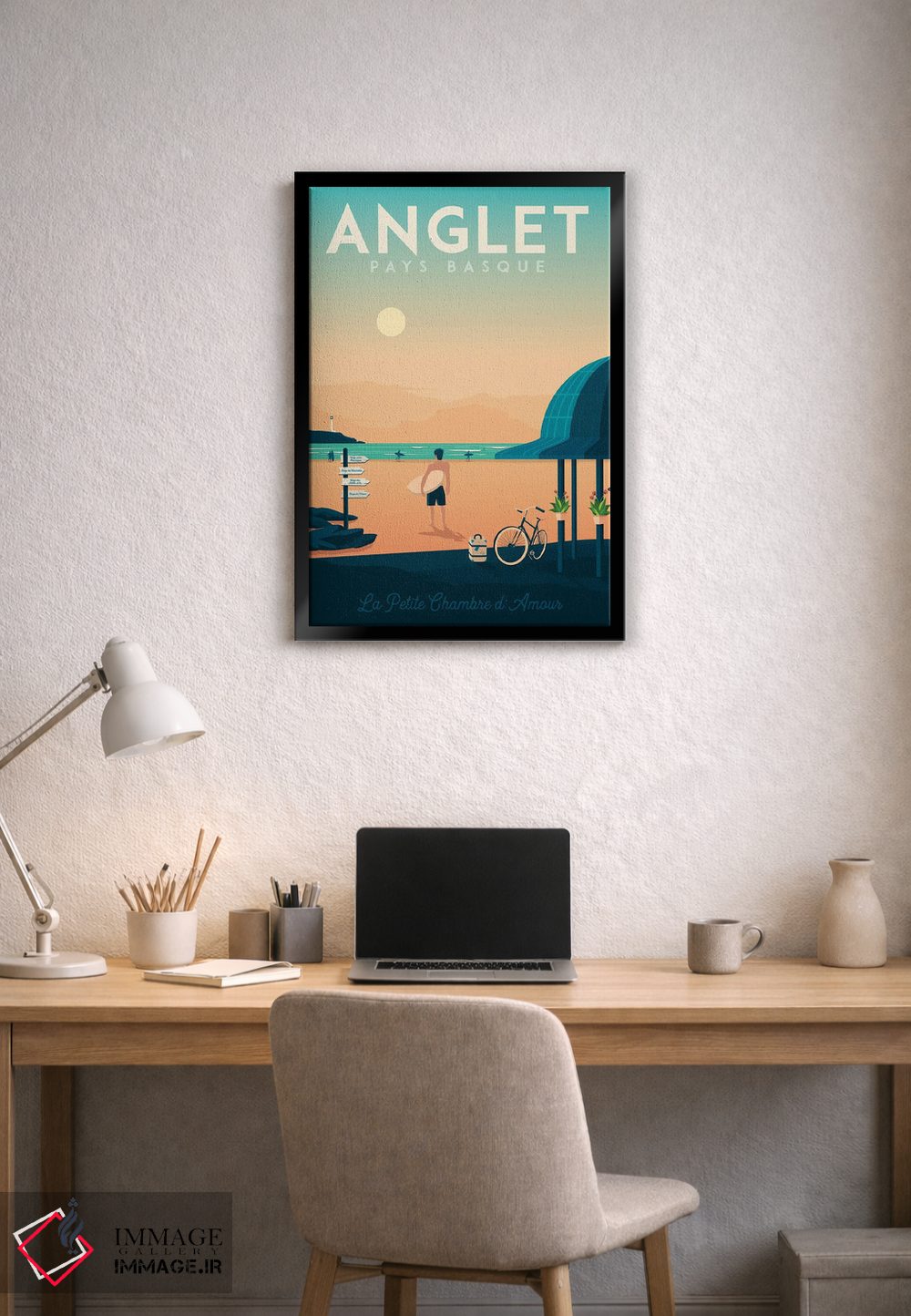 تابلو دکوراتیو تصویر سفر انگلت باسک کانتری فرانسه اثر اولا هوپ تراول پوسترز - D2B