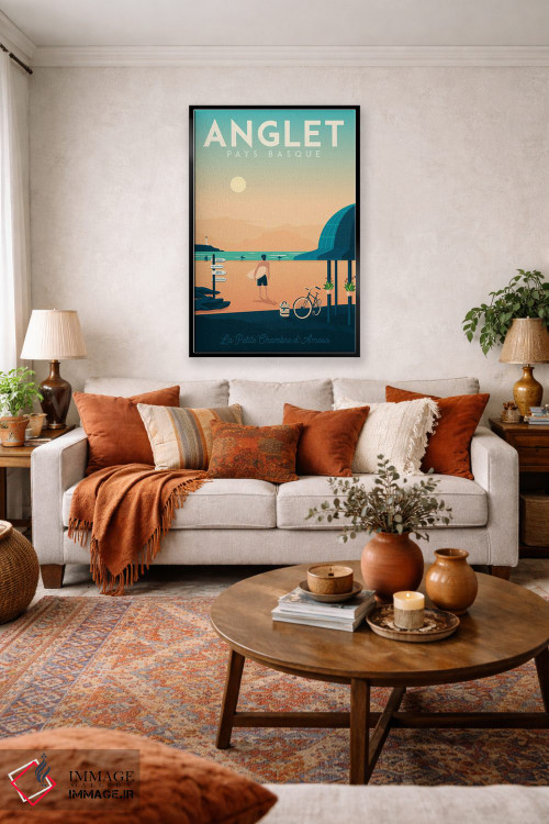 تابلو دکوراتیو تصویر سفر انگلت باسک کانتری فرانسه اثر اولا هوپ تراول پوسترز - D5B